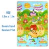 Baby Play 1.8 x 1.5m Large Waterproof Crawling Foam Floor Reversible Mat (Random Print)