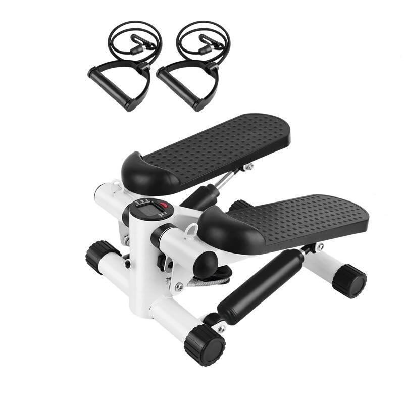 Stepper Exercise Machine with Resistance Bands and LCD Monitor