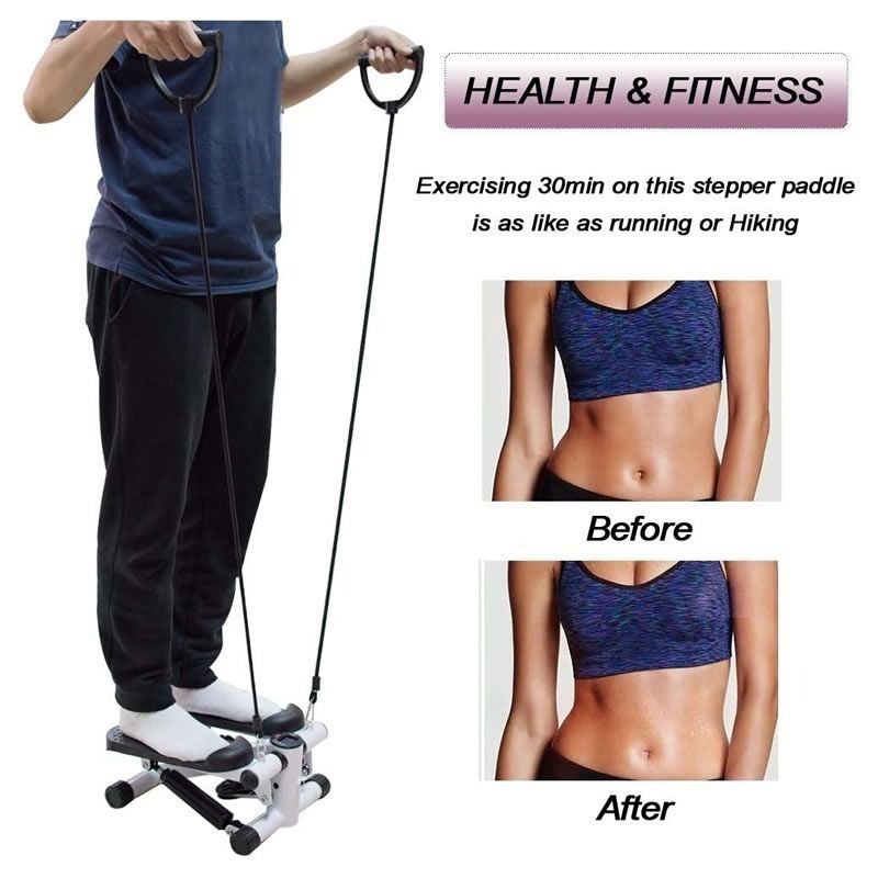 Stepper Exercise Machine with Resistance Bands and LCD Monitor - Image 4