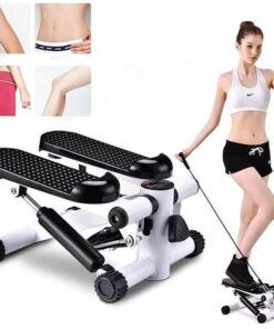 Stepper Exercise Machine with Resistance Bands and LCD Monitor