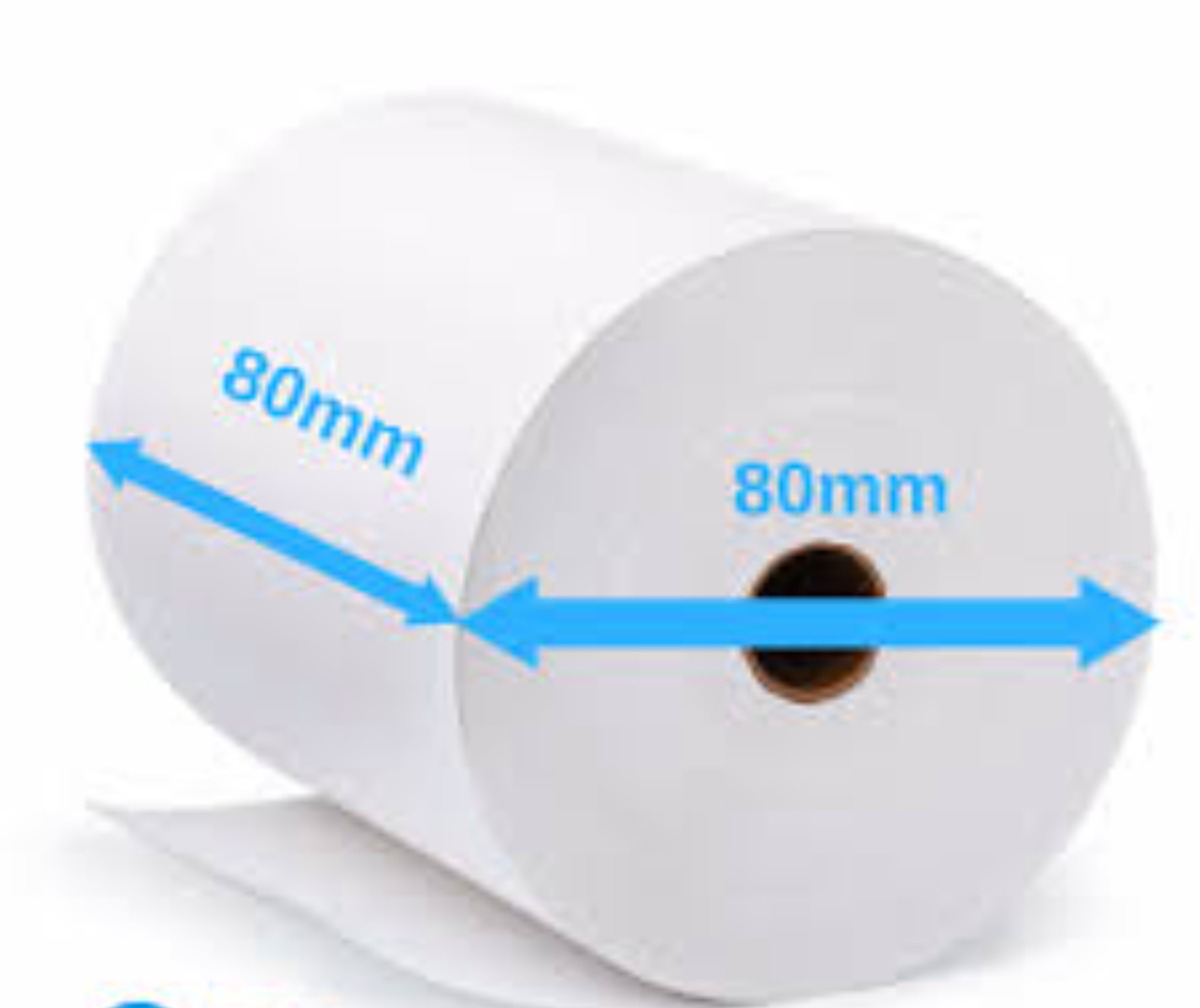 Thermal Till Rolls 80x80 (50 Rolls in a Box) - Image 2